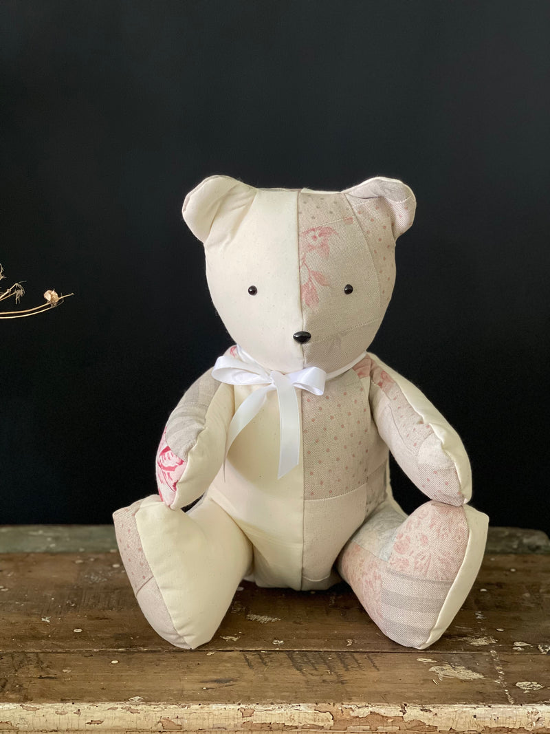 Vintage Patchwork Floral Bear