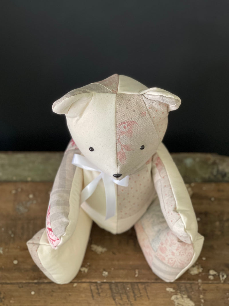 Vintage Patchwork Floral Bear